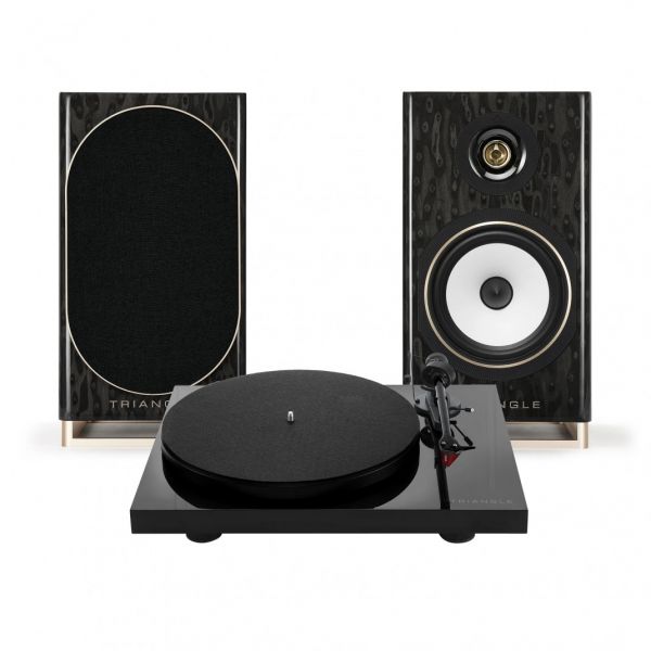 PAKET CAPELLA & LUNAR 3 - Paket bestehend aus einem Paar CAPELLA-Lautsprechern und einem LUNAR 3 Plattenspieler mit Ortofon 2M RED Tonabnehmer